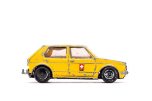 Limousine | VW | Golf | Gelb | Lenkung defekt | 1970 | Siku | Edi Kistler