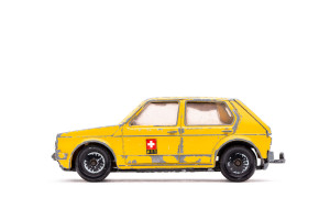 Limousine | VW | Golf | Gelb | Lenkung defekt | 1970 | Siku | Edi Kistler