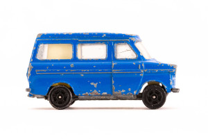 Camper | Ford | Transit | Blau | Scheinwerfer defekt | 1960 | Corgi | Patrick Gutenberg