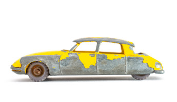 Limousine | Citroën | DS | Gelb | kleine Lackschäden | 1950 | Lesney | Patrick Gutenberg