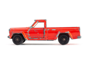 Truck | Jeep | Gladiator | Rot | Frontscheibe geborsten | 1970 | Lesney | Patrick Gutenberg