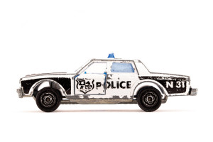 Polizeiauto | Chevrolet | Impala | Weiss | kleine Lackschäden | 1980 | Majorette | Patrick Gutenberg