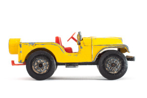 Geländewagen | Jeep | Gelb | Dachschaden | 1960 | Matchbox | Patrick Gutenberg
