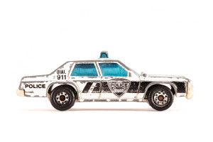 Polizeiauto | Ford | LTD | Weiss | Lenkung defekt | 1970 | Matchbox | Patrick Gutenberg