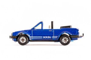 Cabriolet | Ford | Escort | Blau | Dachschaden | 1980 | Matchbox | Patrick Gutenberg