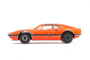Sportwagen | Ferrari | 308 GTB | Orange | kleine Lackschäden | 1980 | Matchbox | Patrick Gutenberg